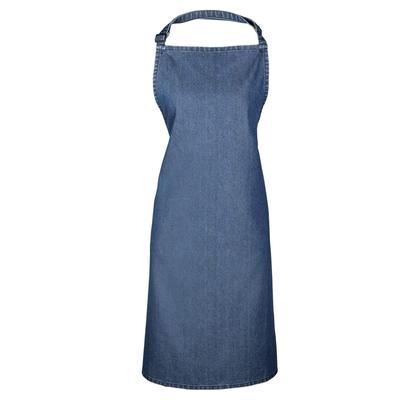 Premier Damen/Frauen Farben Bip Schürze mit Tasche (Indigo Denim) Image