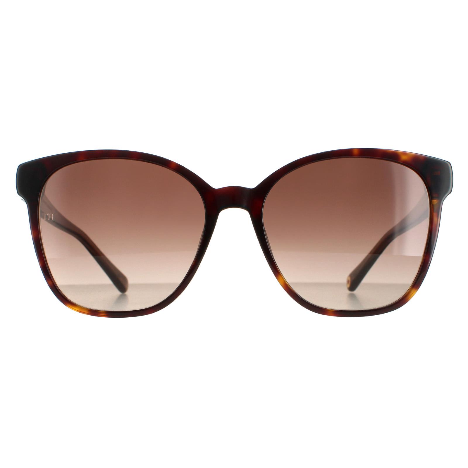 Tommy Hilfiger Square Womens Havanna Braun Gradient TH 1811/S Image