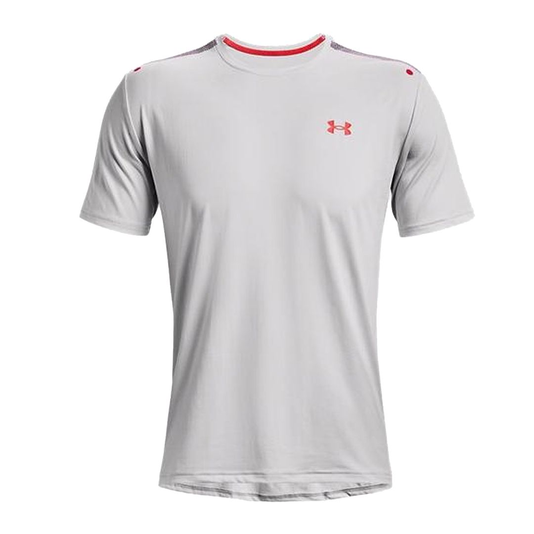 Under Armour Rush Mens White Tennis T-Shirt Image