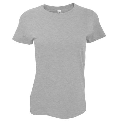 SOLS Womens/Ladies Imperial Heavy Short Sleeve T-Shirt (Grau meliert) Image