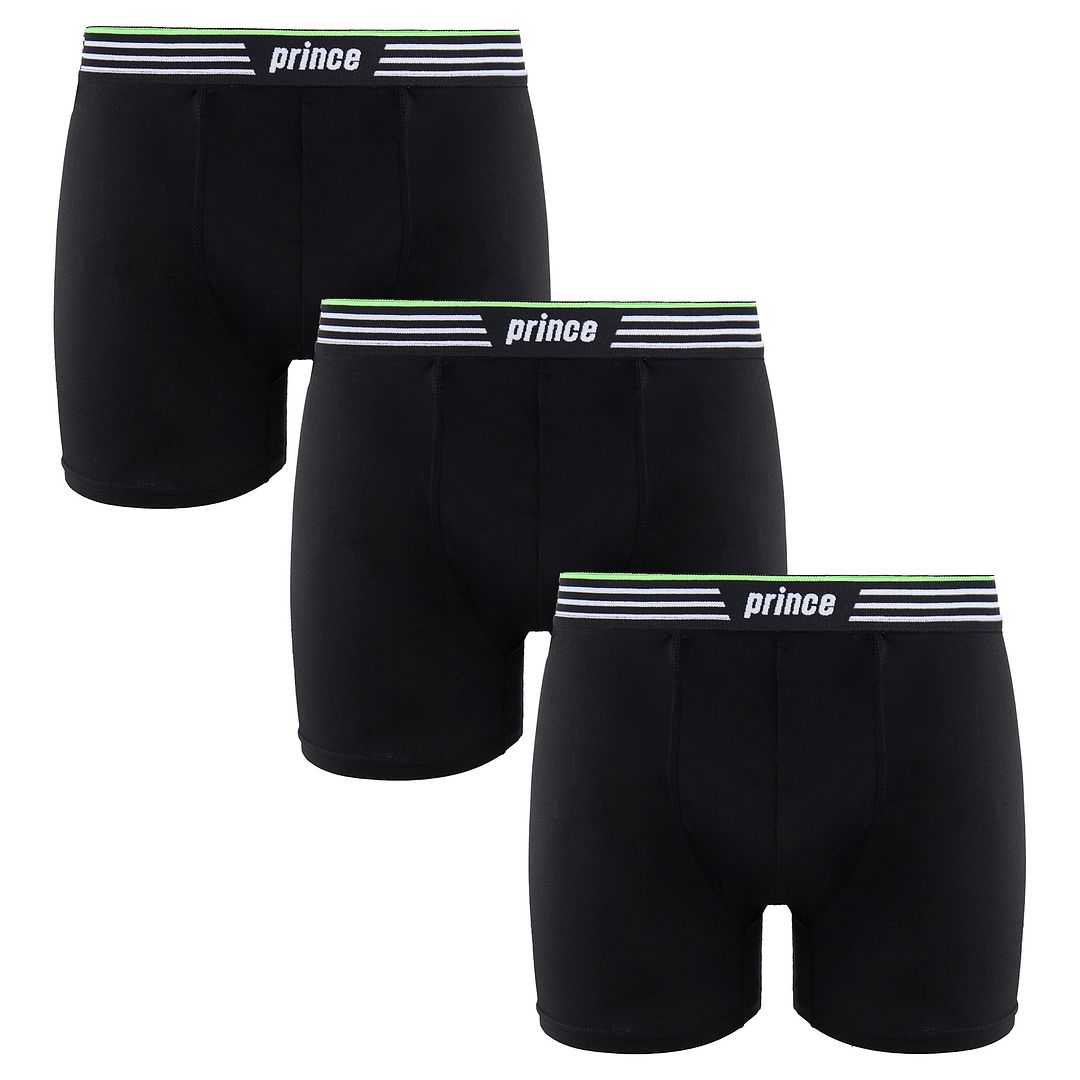 Prince Performance Range 3 Pack Black Mens Boxer Muxpr058 Image
