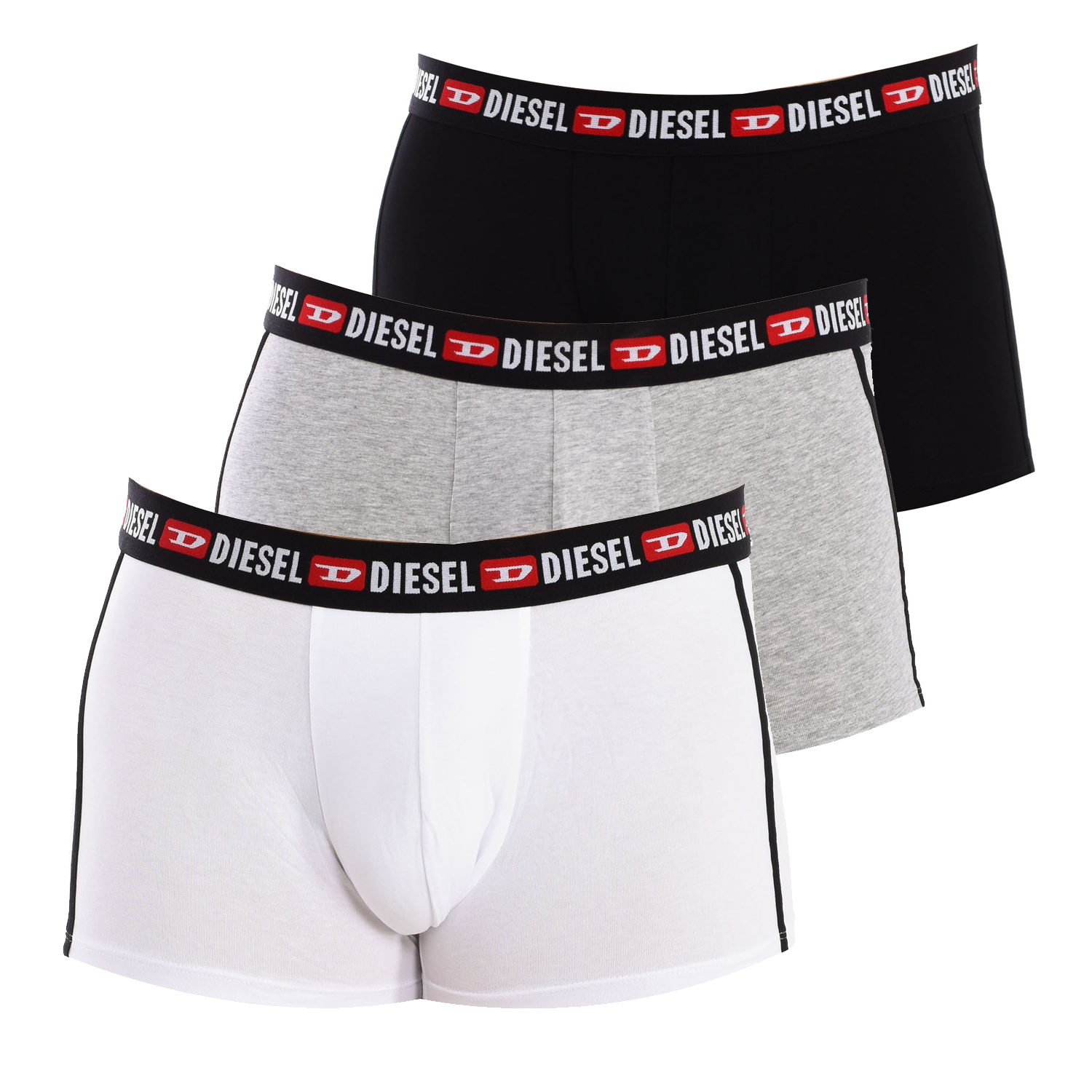 Pack-3 Boxershorts aus atmungsaktivem Stoff mit anatomischer Vorderseite 00SAB2-0AMAL Herren Image