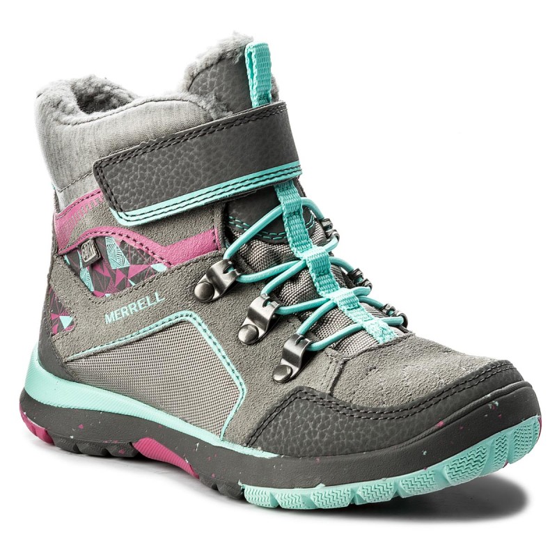 Merrell Moab Polar wasserdichte Kinder graue Stiefel Image