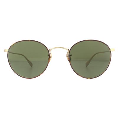 Oliver Peoples Sonnenbrille Coleridge OV1186S 530552 Gold Schildkröte G-15 Grün