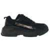 Plein Sport Gold Branded Logo Schwarz Sneakers