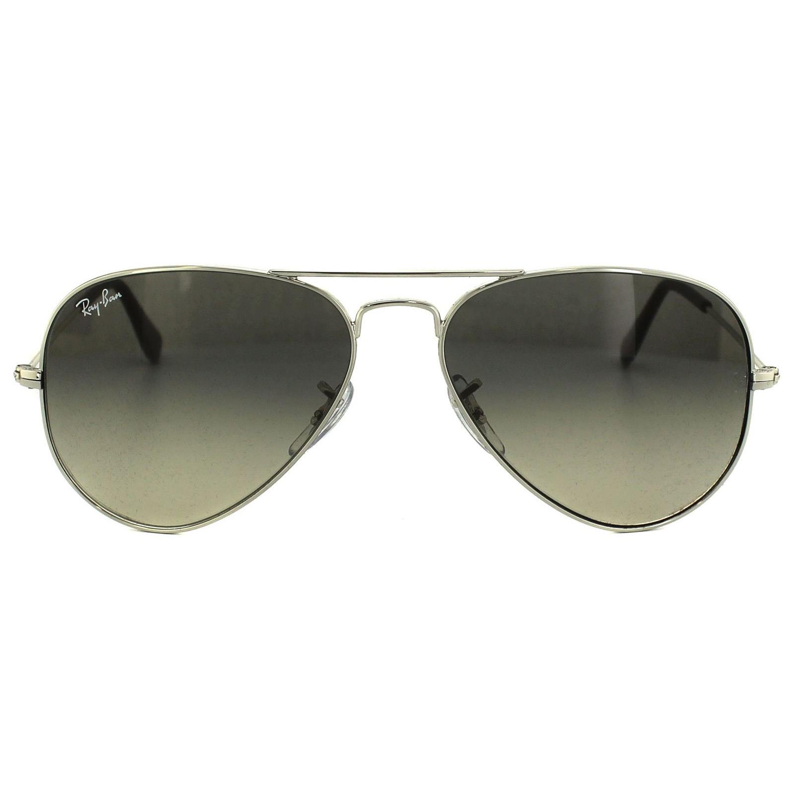 Ray-Ban Sonnenbrille Aviator 3025 003/32 Silber Grau Gradient 58mm Image