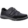 Hush Puppies Herren Fabian Leder Doppelriemen Schuhe (Schwarz)