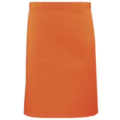 Premier Ladies/Womens Mid-Length Apron (2er-Pack) (Orange)