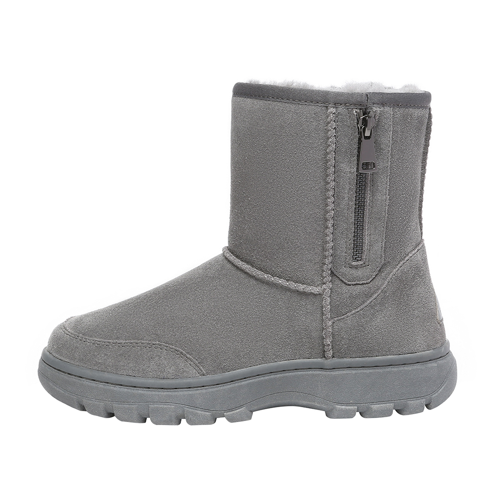 EVER AU Damen Starling Kurze Stiefel mit Reißverschluss - Grau Image