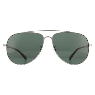 Polaroid Aviator Mens Ruthenium Havana Green Polarise Lunettes de soleil