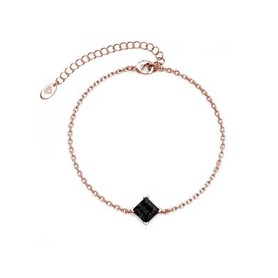 Calle-Armband - Rose Gold und Schwarz