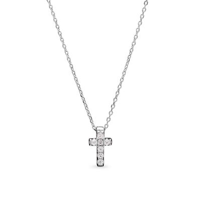 Luxenter Sterling Silber 925 Halskette mit rhodiniertem Brillant Zirkonia - Sharra Image