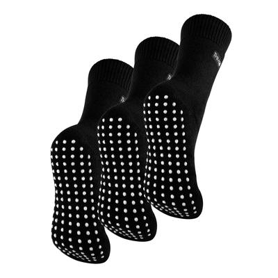 THMO - 3 Paar mit Fleece gefütterte, atmungsaktive Damen-Slipper-Socken - Schwarz Image