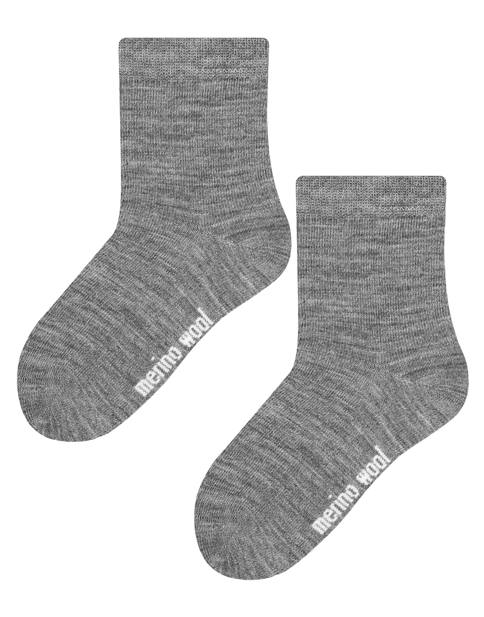 Steven - Baby Socken aus Merinowolle für den Winter - Hellgrau Image