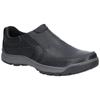 Hush Puppies Herren Jasper Slip On Lederschuhe (Schwarz)