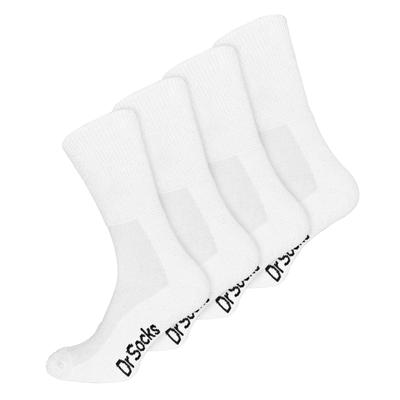 4 Paar Multipack Herren Bambus diabetische Socken | Dr.Socken | Nicht elastische extra breite diabetische Socken für geschwollene Füße - Weiß Image