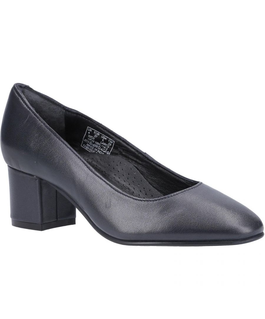 Hush Puppies Damen/Damen Anna Leder Court Schuh (Navy)