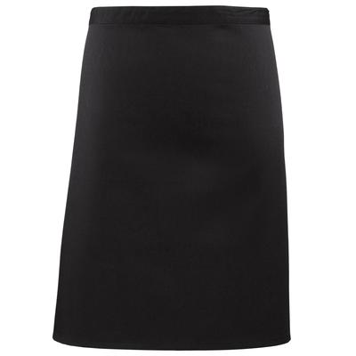 Premier Ladies/Womens Mid-Length Apron (2er-Pack) (Schwarz) Image