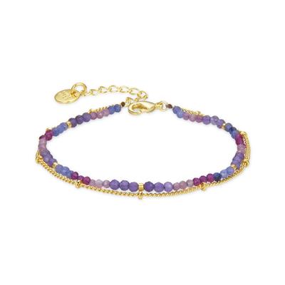 Luxenter Armband, Aiel Purple Kristall in 18 Karat Gelbgold