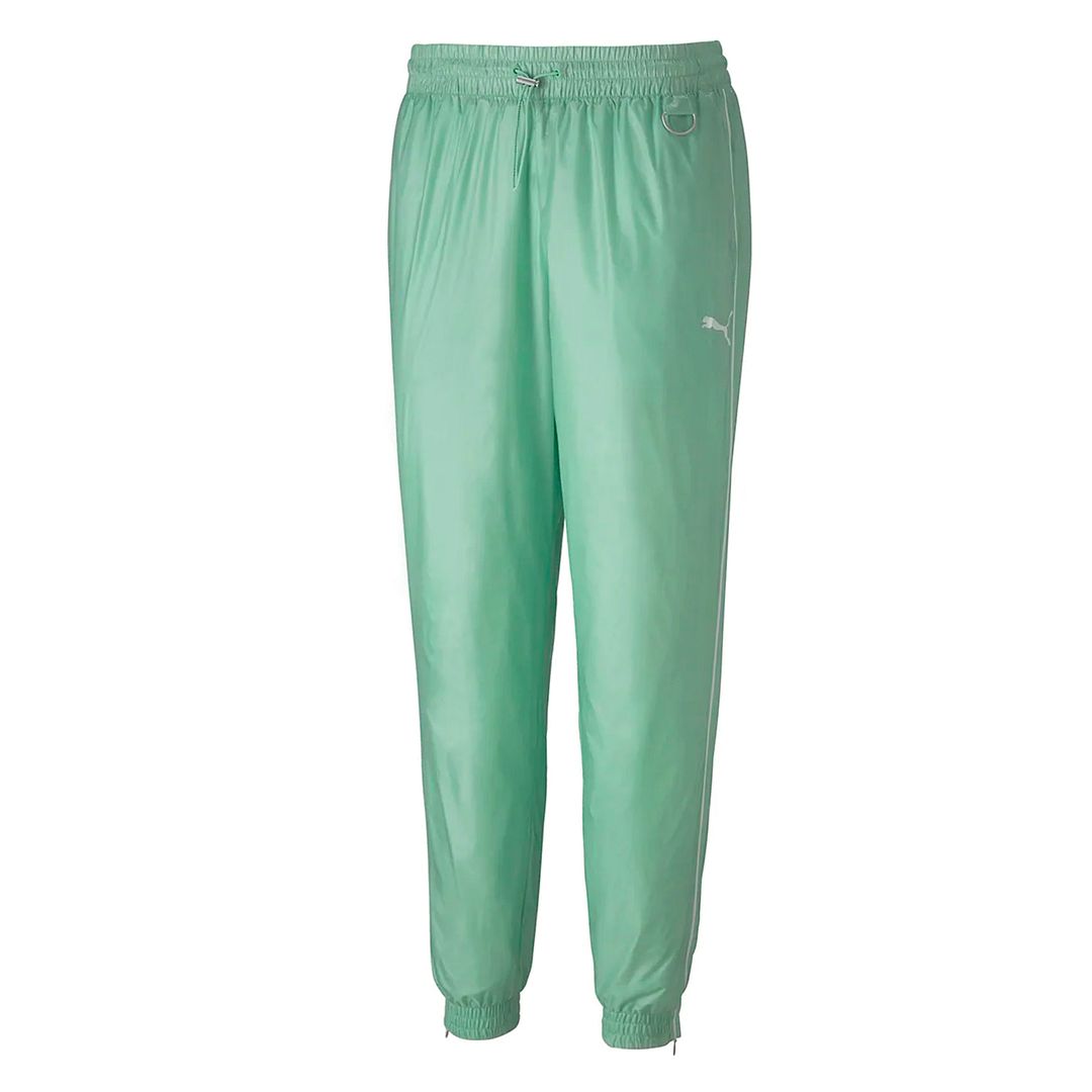 Puma Ovide SS Nylon Mist Green Track Hosen Damen Jogger 597426 32 Image
