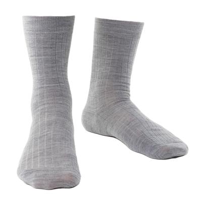 Steven - Socken aus Merinowolle für Herren mit lockerem, weichem Oberteil für geschwollene Füße - Hellgrau Image