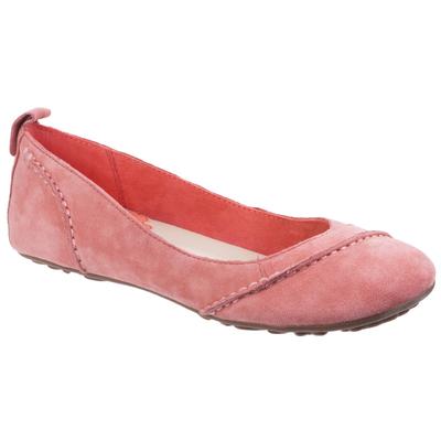 Hush Puppies Womens/Ladies Janessa Suede Slip On Pumps (Coral Suede) Image
