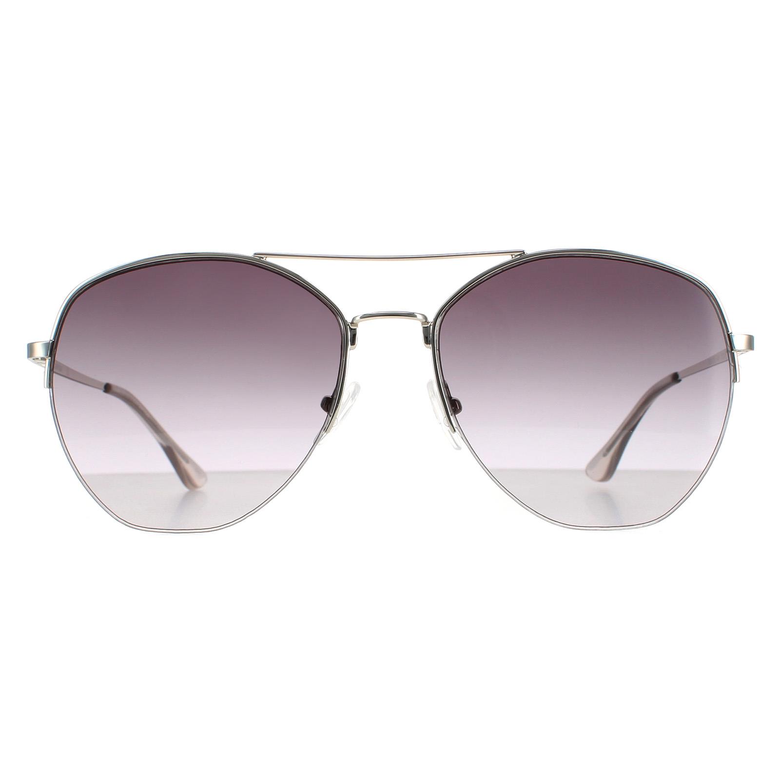 Calvin Klein Aviator Herren Silber rauchgrau CK20121S Image
