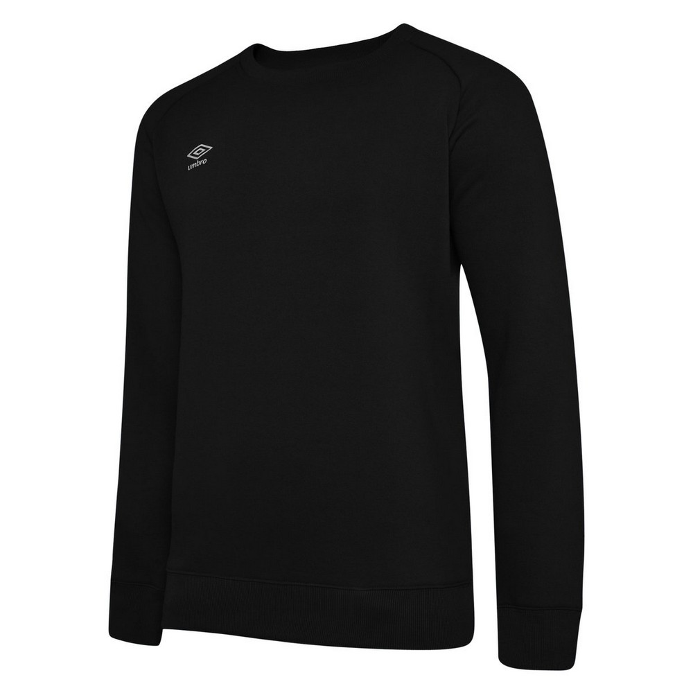 Umbro Womens/Ladies Club Leisure Sweatshirt (Schwarz/Weiß) Image