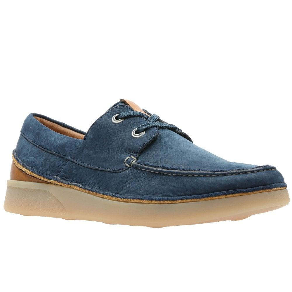 Clarks Oakland Sun Mens Navy Schuhe EU 42 / UK 8