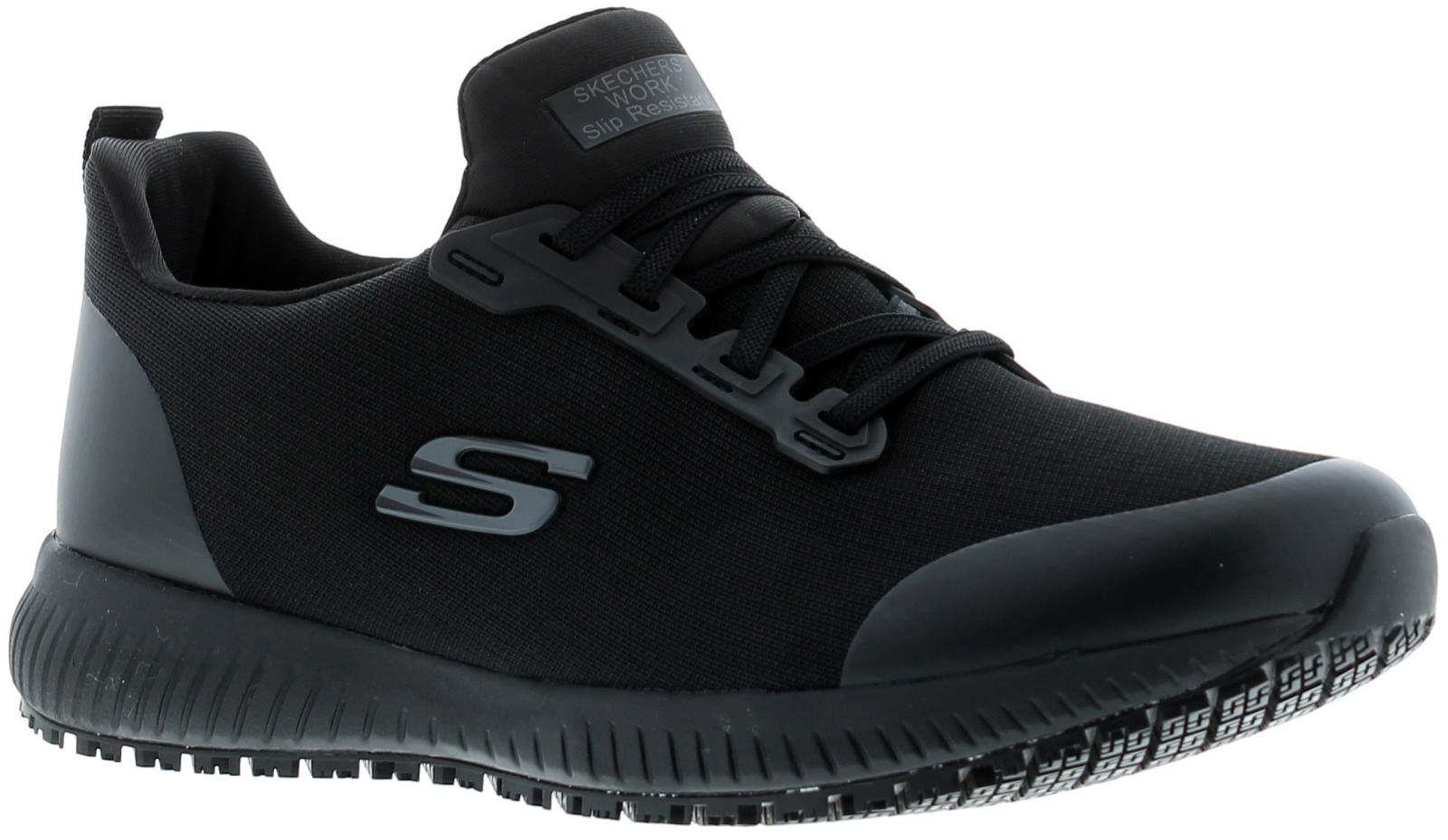 Skechers Womens Turnschuhe Squad Lace Up schwarz