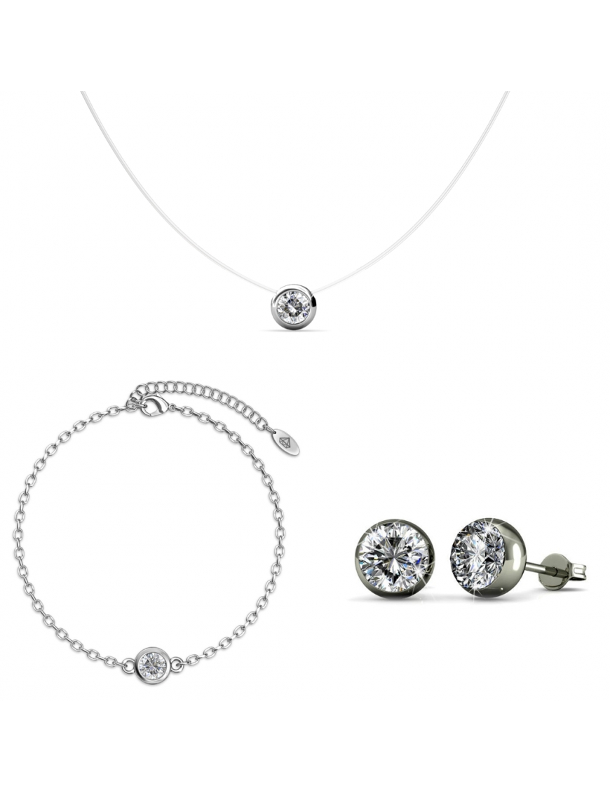 Mond-Set - Silber und Kristall Image