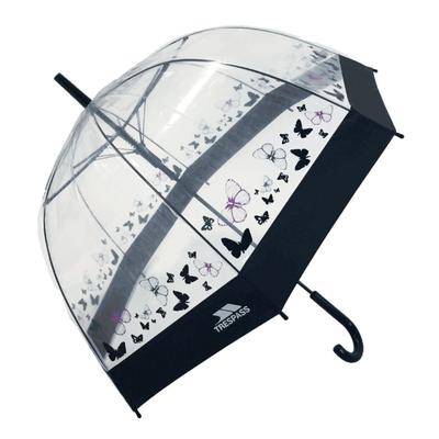 Trespass Papillon transparenter Regenschirm (Schmetterling Print) Image