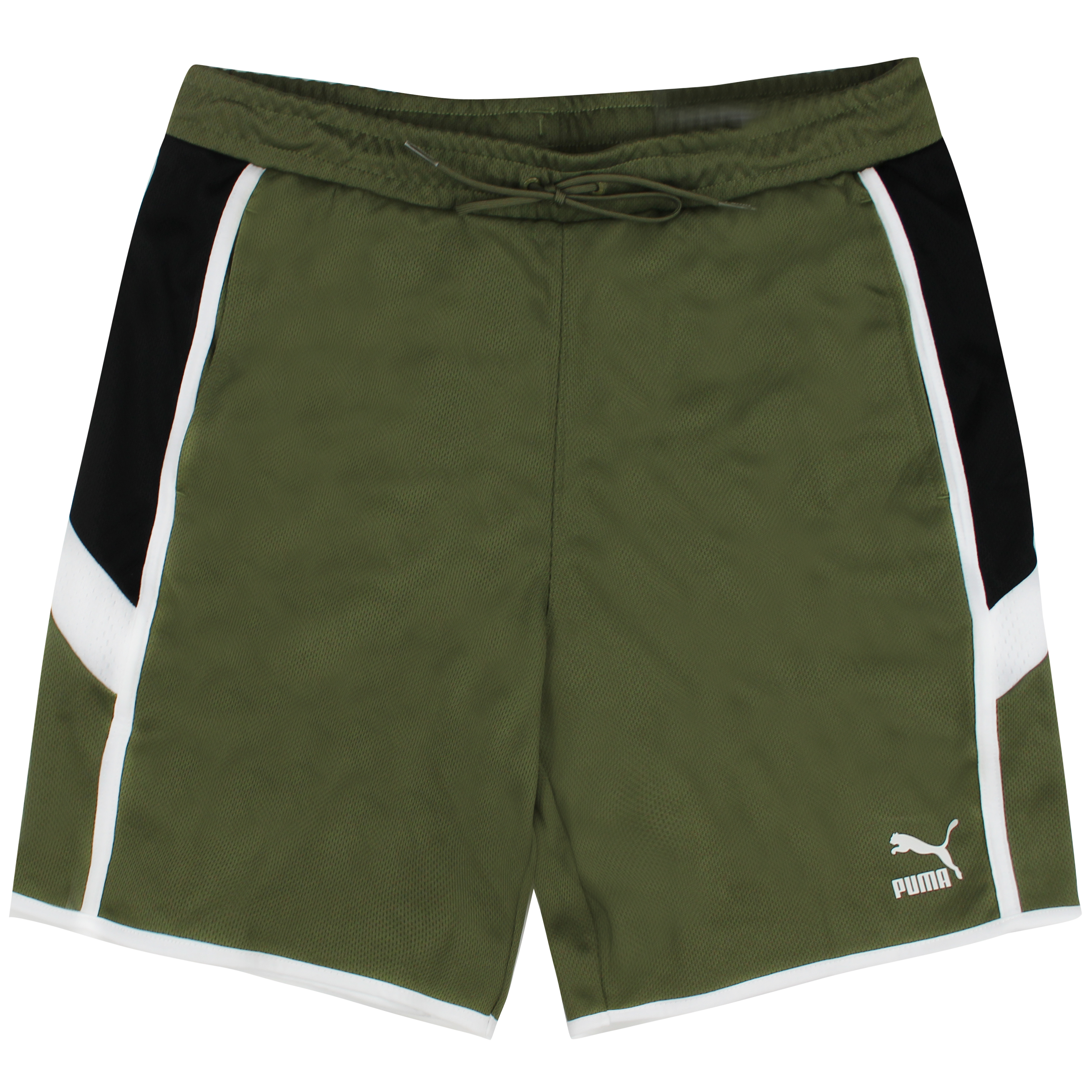 Puma Iconic MCS 8 "verbrannte Oliven -Herren -Streckenshorts 596451 49 Image