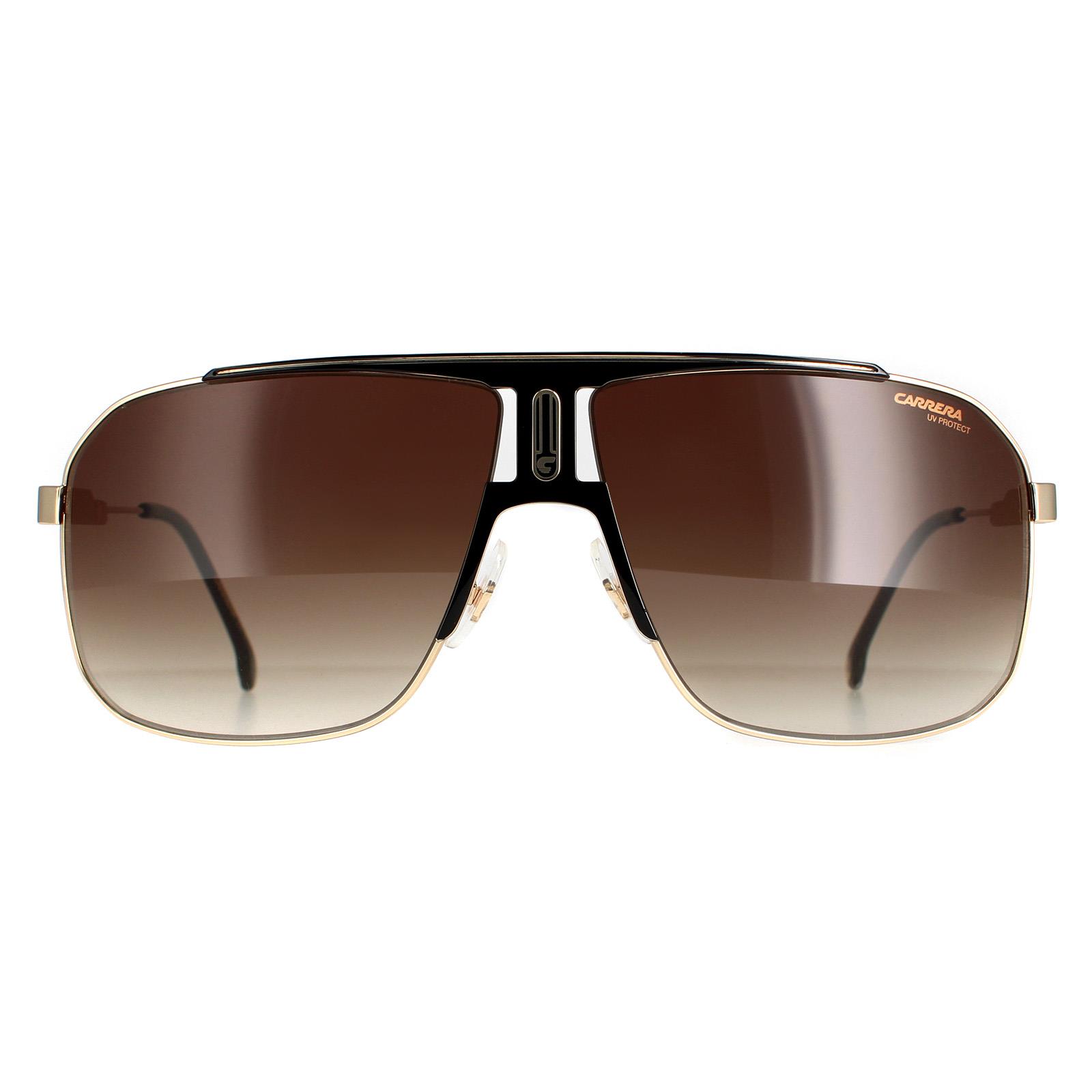Carrera Rectangle Herren Schwarz Gold Braun Gradient 1043/S