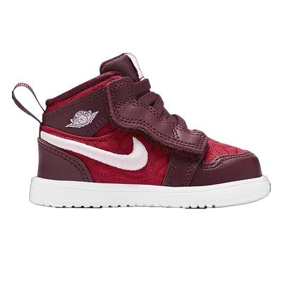 Nike Air Jordan 1 Mid Se td Red Kids Trainer