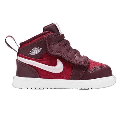 Nike Air Jordan 1 Mid Se td Red Kids Trainer Image