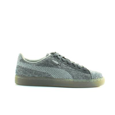 PUMA -Korbknit Metallic Silber Textile Herren Schnürungstrainer 363087 01 Image