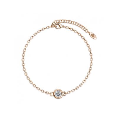 Geburtsstein-Armband - Rose Gold und Kristall