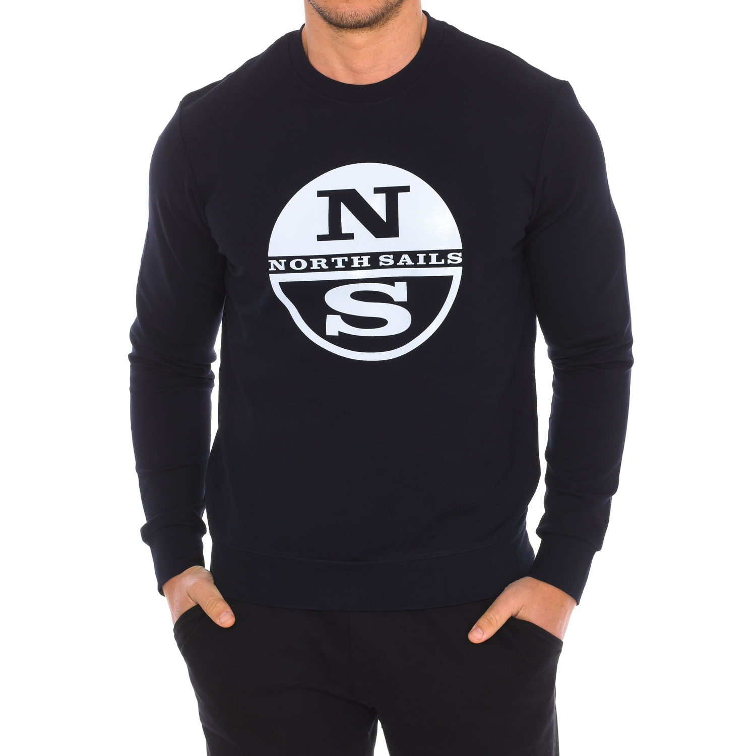 Langärmeliges Sweatshirt mit Rundhalsausschnitt 9024130 Herren Image
