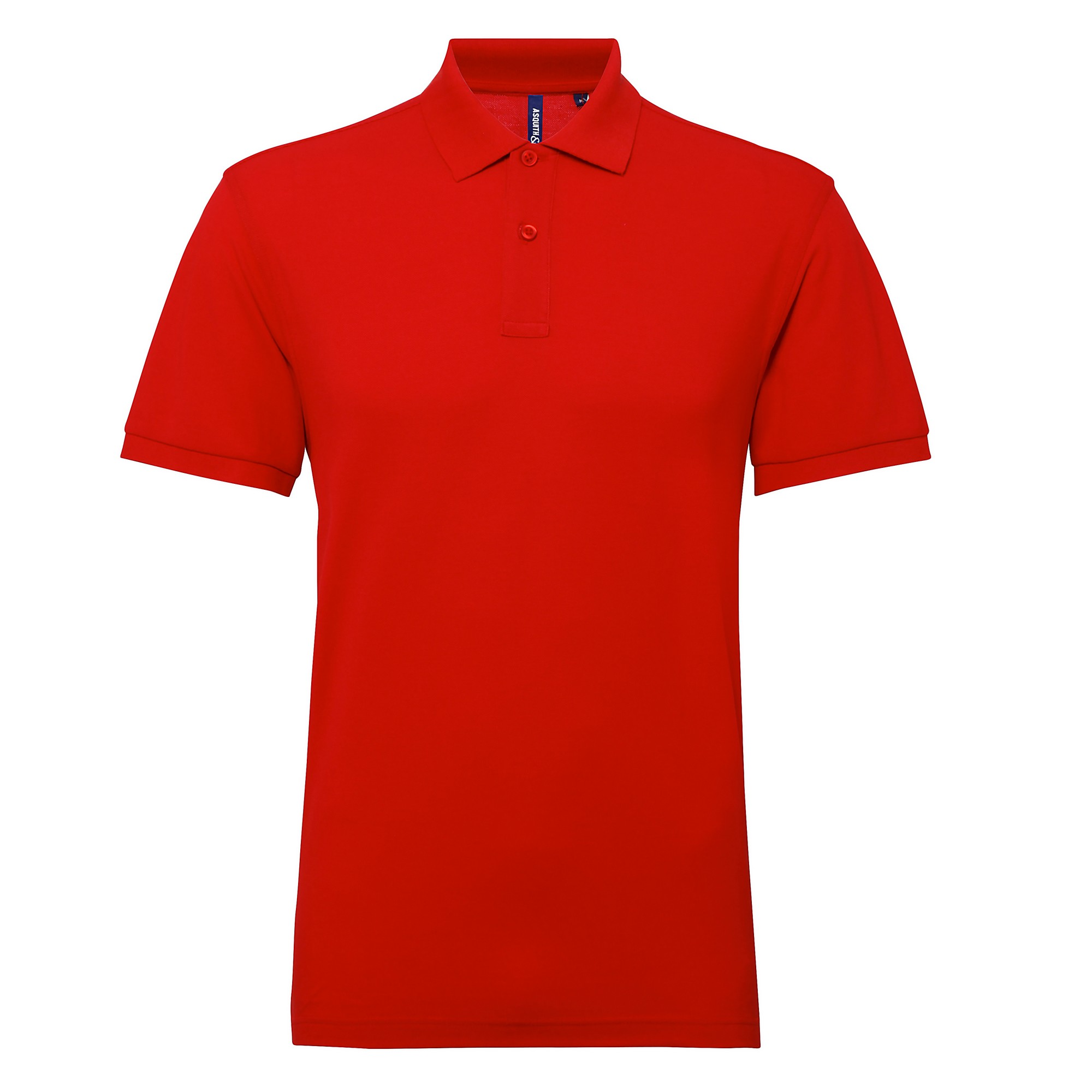 Asquith & Fox Herren Kurzarm Performance Blend Polo Shirt (Kirschrot) Image
