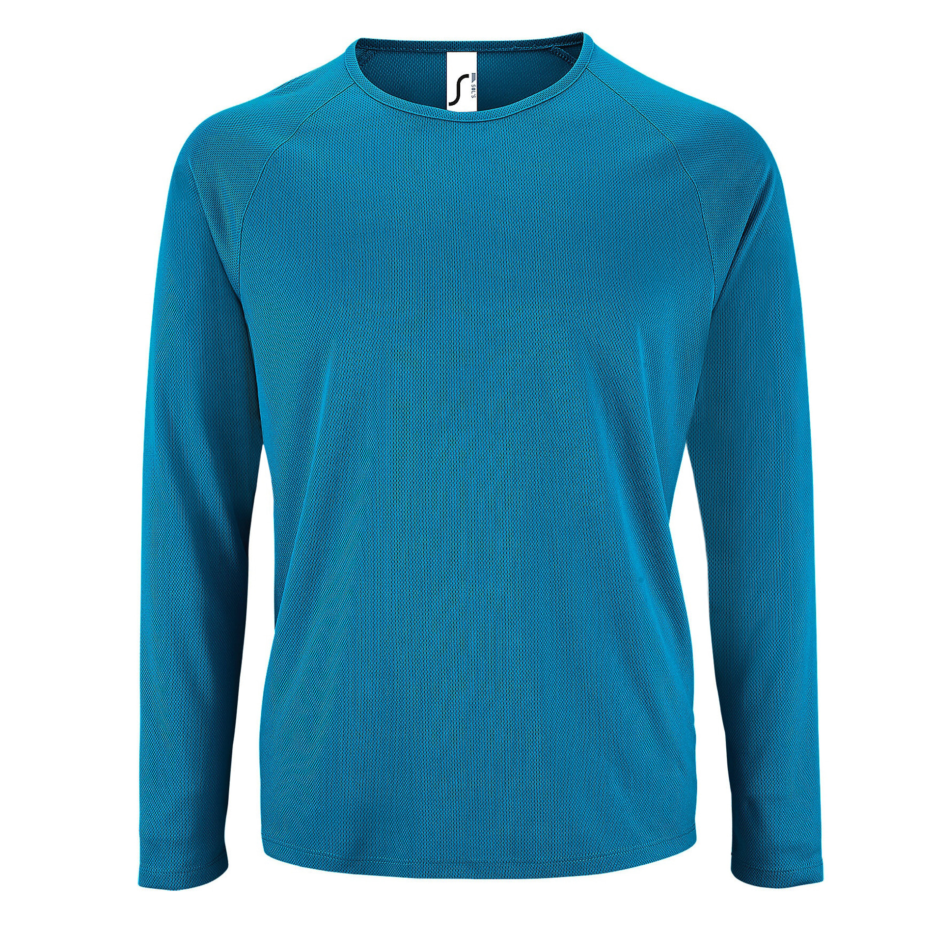 SOLS Mens Sporty Langarm Performance T-Shirt (Aqua) Image