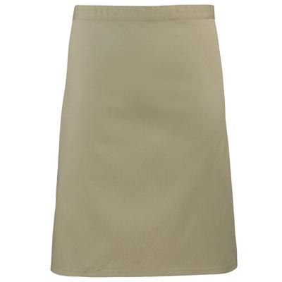 Premier Ladies/Womens Mid-Length Apron (2er-Pack) (Khaki) Image