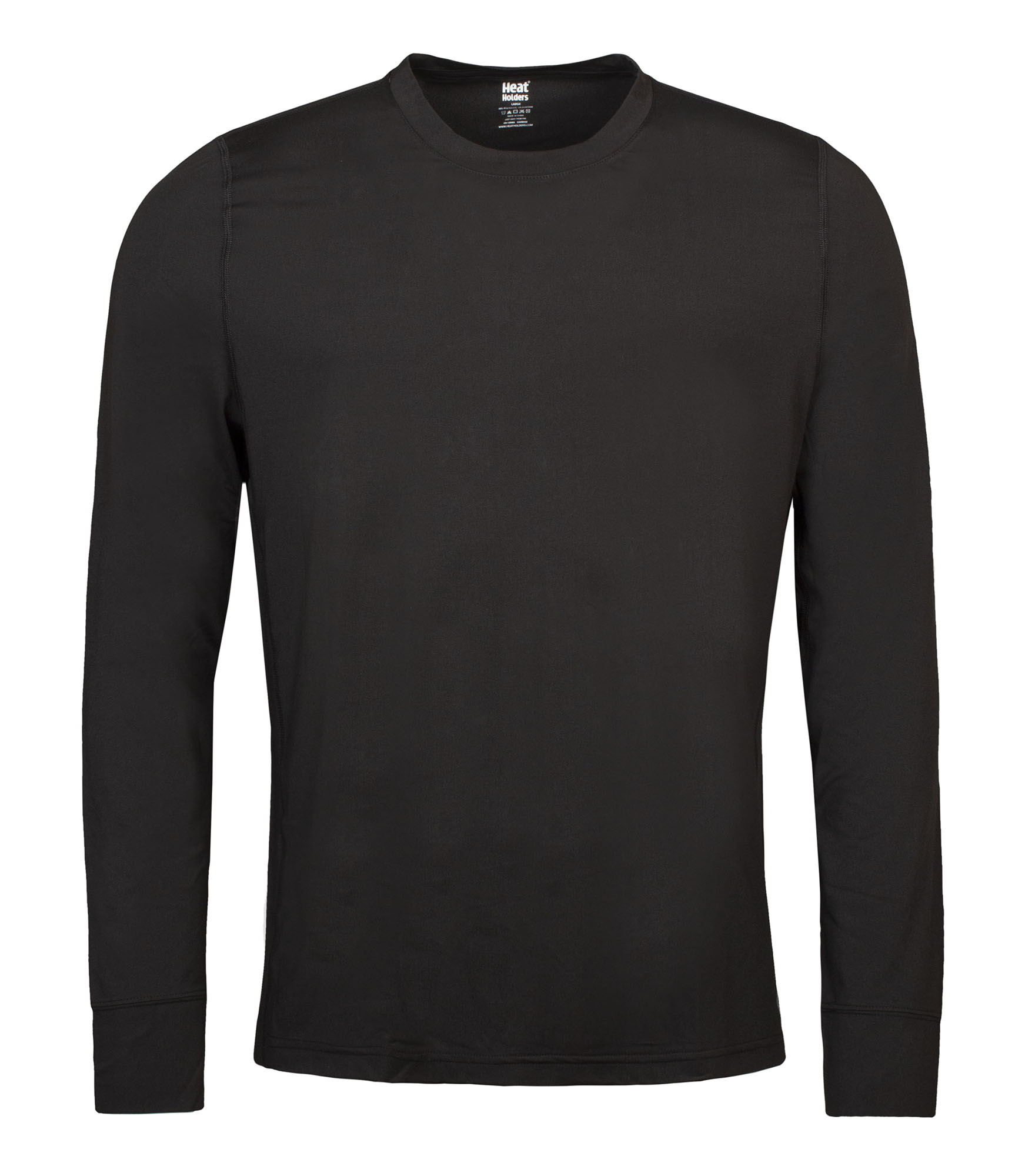 Mens Thermal Long Sleeve T Shirt | Wärmehalter | Winter Base Layer Top - Schwarz Image