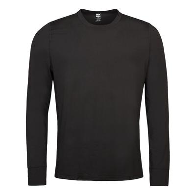 Mens Thermal Long Sleeve T Shirt | Wärmehalter | Winter Base Layer Top - Schwarz