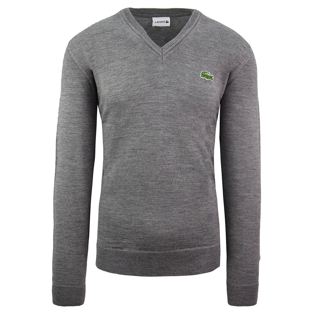 Lacoste Wollmenschen grauer Pullover Image