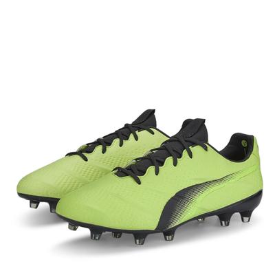 Puma King Platinum 21 VGN FG/Ag Green Mens Football Stiefel Image