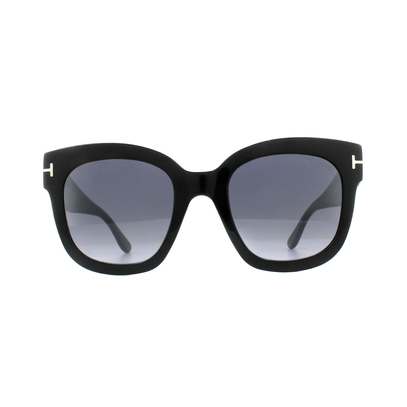 Tom Ford Sonnenbrille 0613 Beatrix 01C Glänzend schwarz rauchgrau spiegeln Image