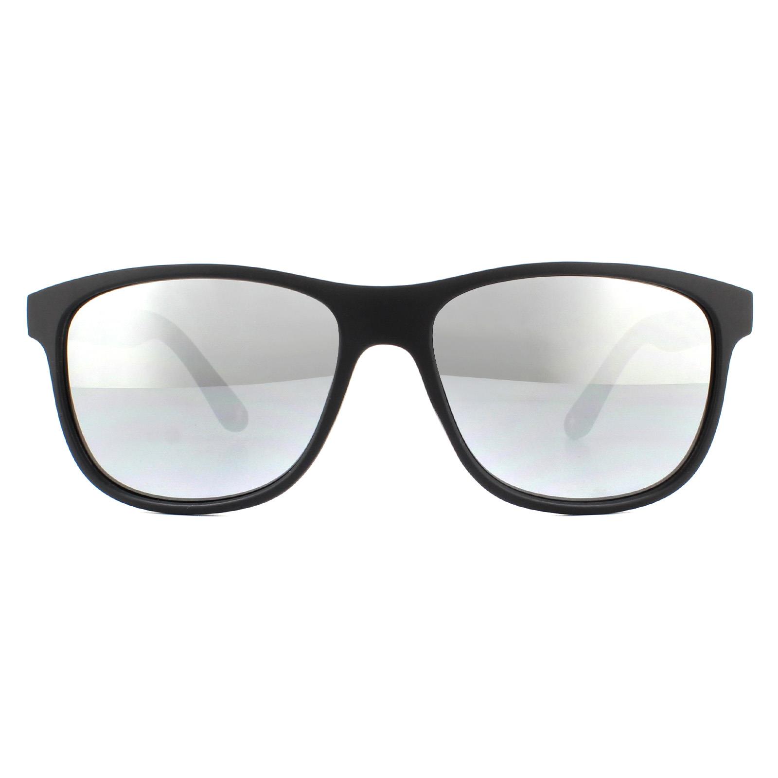 Montana Sonnenbrille MS48 B Schwarz Revo Silber Spiegel Image