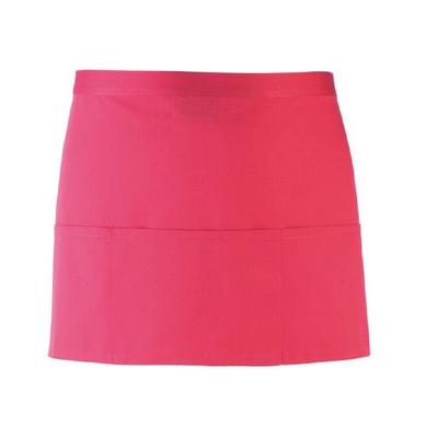 Premier Ladies/Womens Colours 3 Pocket Schürze (2er Pack) (Hot Pink) Image