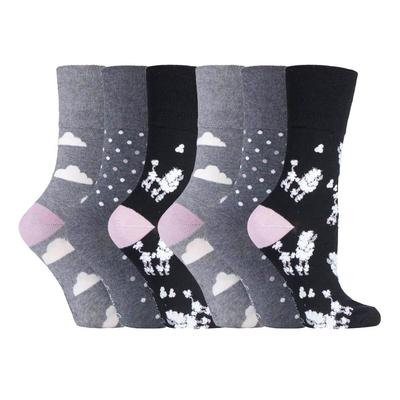 Gentle Grip - 6 Paar Damen Gentle Grip nicht elastische Socken - GG201 Image